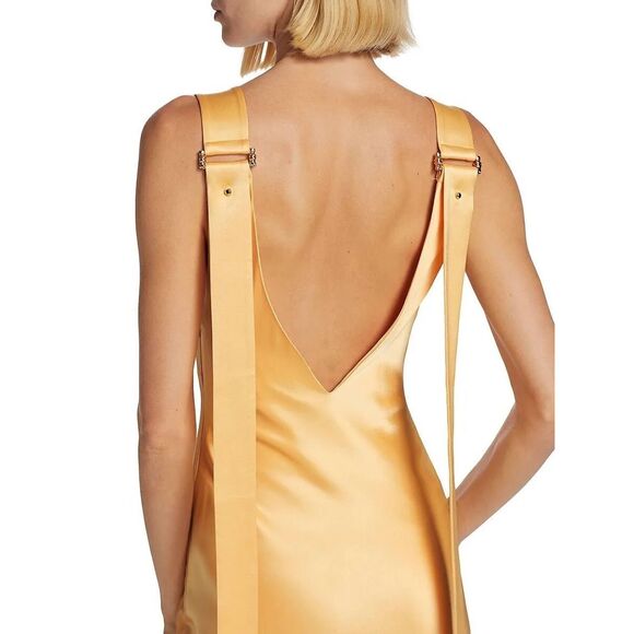 NWT Acler Sleeveless V-Neck Wycombe Midi Dress Buttermilk Size 2 $495 - Picture 3 of 10